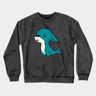 Dog X Dolphin AKA DOGPHIN | Simple line design Crewneck Sweatshirt